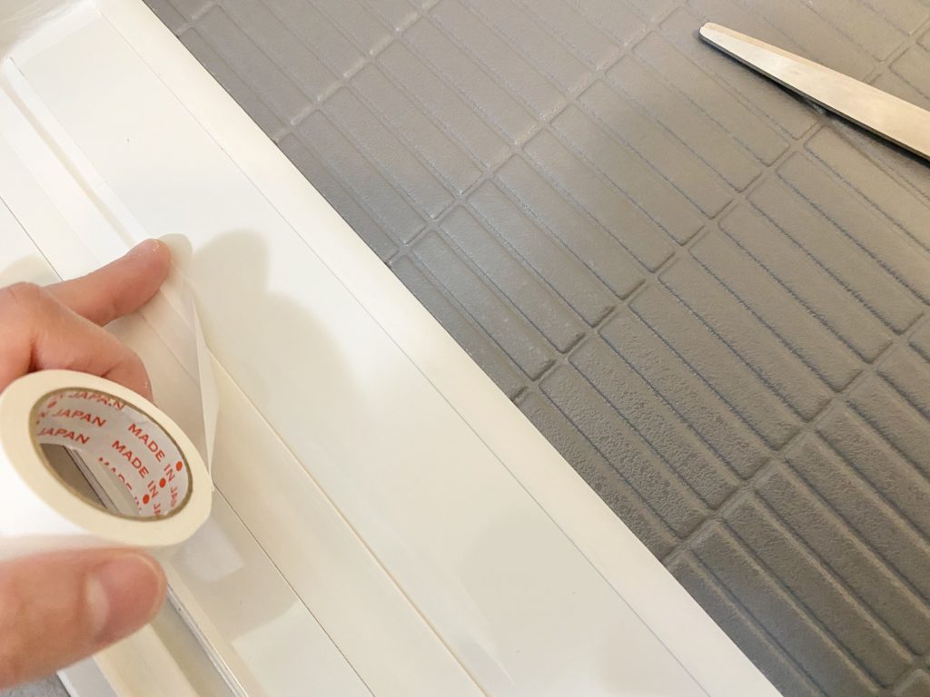 テープ 掃除 マスキング 白いマステで汚れ防止。浴室や洗面の掃除しにくい場所をきれいに保つ